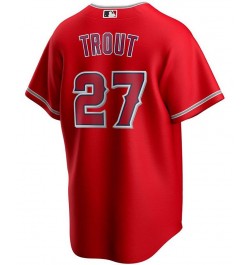 Men's Mike Trout Red Los Angeles Angels Alternate Replica Player Name Jersey $56.55 Jersey