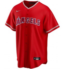 Men's Mike Trout Red Los Angeles Angels Alternate Replica Player Name Jersey $56.55 Jersey