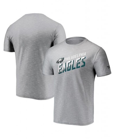 Men's Branded Gray Philadelphia Eagles Stealth Transition Space-Dye T-shirt $19.24 T-Shirts