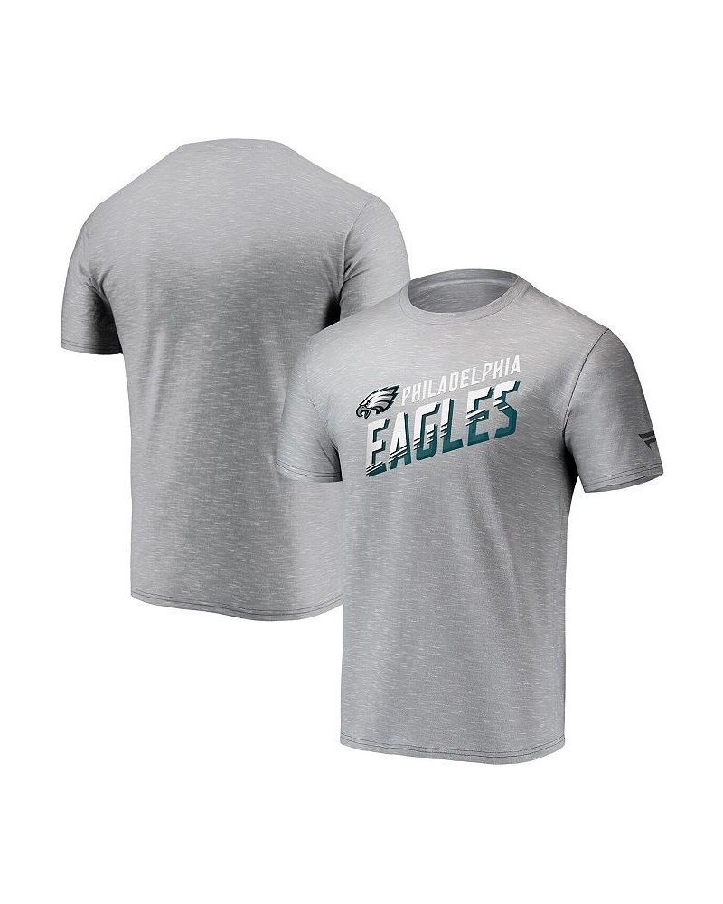 Men's Branded Gray Philadelphia Eagles Stealth Transition Space-Dye T-shirt $19.24 T-Shirts