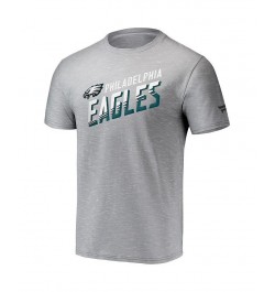 Men's Branded Gray Philadelphia Eagles Stealth Transition Space-Dye T-shirt $19.24 T-Shirts