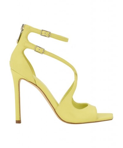 Women's Sella Open Toe Cross Strap Single Sole Heels PD04 $39.60 Shoes