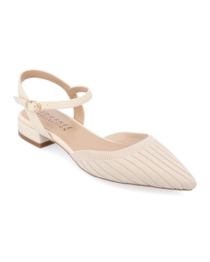 Women's Ansley Knit Flat Beige $45.89 Shoes