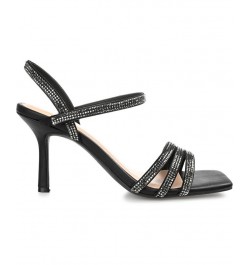 Women's Coraa Rhinestone Stilettos Black $35.20 Shoes