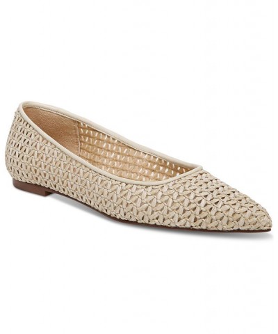 Women's Wanda Pointed Toe Flats White $46.00 Shoes