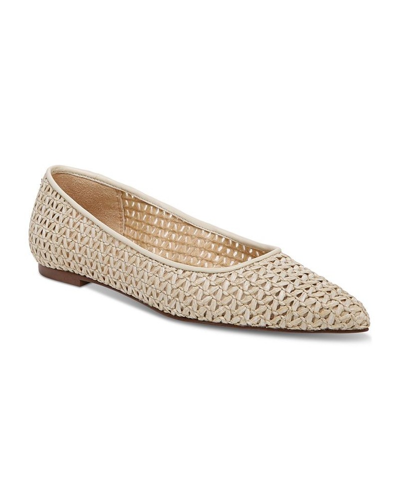 Women's Wanda Pointed Toe Flats White $46.00 Shoes