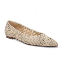 Women's Wanda Pointed Toe Flats White $46.00 Shoes