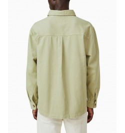 Men's Heavy Overshirt Jacket Green $36.80 Shirts