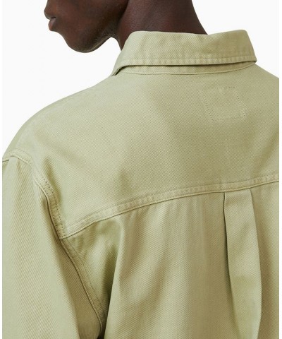 Men's Heavy Overshirt Jacket Green $36.80 Shirts