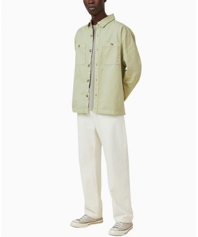 Men's Heavy Overshirt Jacket Green $36.80 Shirts