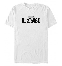 Men's Loki Logo Short Sleeve Crew T-shirt White $18.19 T-Shirts