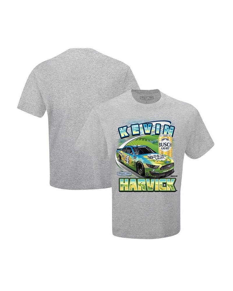 Men's Gray Kevin Harvick Busch Light FortheFarmers 1-Spot Graphic T-shirt $17.50 T-Shirts