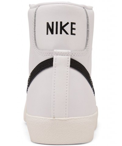 Women's Blazer Mid 77's High Top Casual Sneakers White $48.30 Shoes