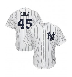 Men's Gerrit Cole White, Navy New York Yankees Big and Tall Replica Player Jersey $41.60 Jersey