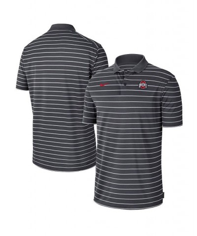 Men's Anthracite Ohio State Buckeyes 2022 Early Season Coaches Performance Polo Shirt $36.00 Polo Shirts