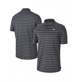 Men's Anthracite Ohio State Buckeyes 2022 Early Season Coaches Performance Polo Shirt $36.00 Polo Shirts