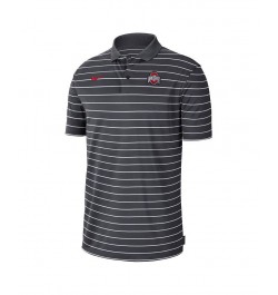 Men's Anthracite Ohio State Buckeyes 2022 Early Season Coaches Performance Polo Shirt $36.00 Polo Shirts