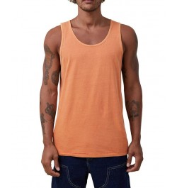 Men's Vacation Sleeveless Tank Top Orange $15.05 T-Shirts