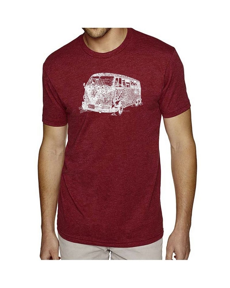 Men's Premium Word Art T-Shirt - The 70's Red $22.50 T-Shirts