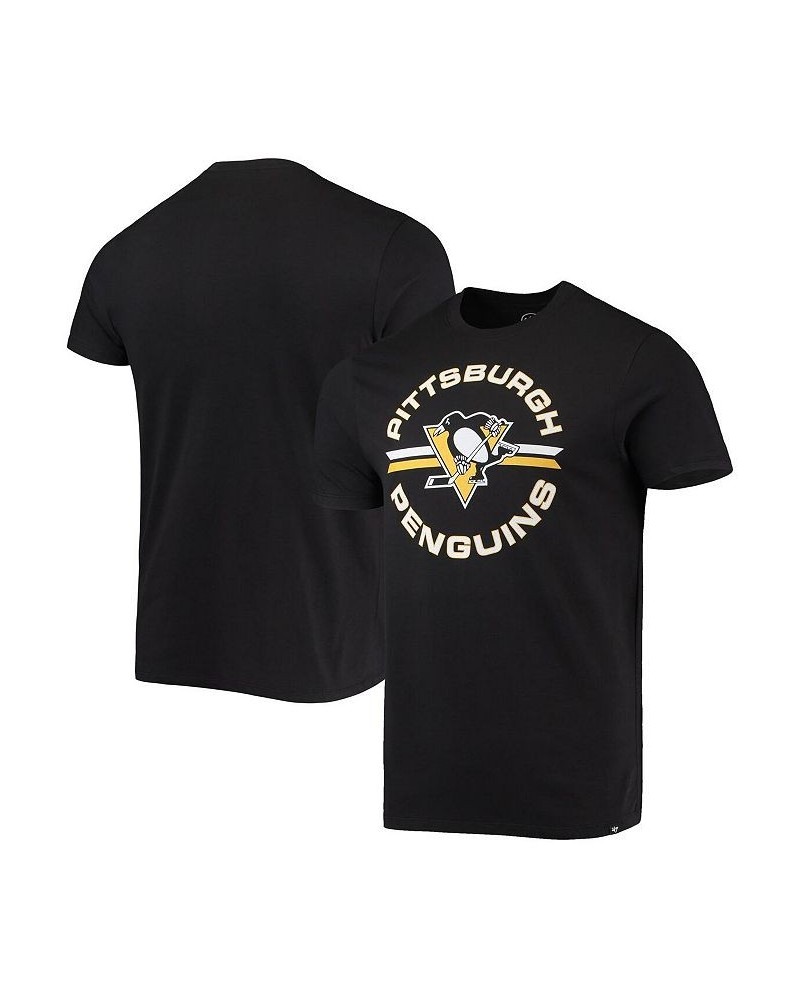 Men's '47 Black Pittsburgh Penguins Assist Super Rival T-shirt $17.22 T-Shirts