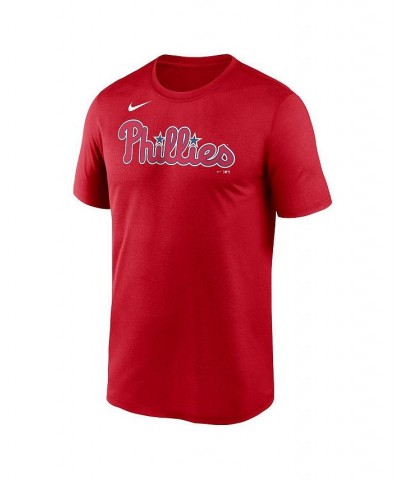 Men's Red Philadelphia Phillies Wordmark Legend Performance Big and Tall T-shirt $28.49 T-Shirts