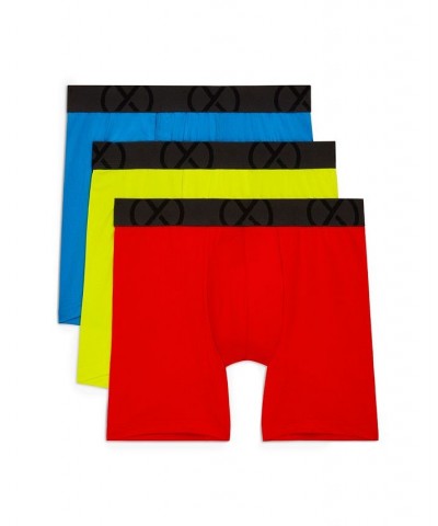 Men's Mesh Performance Ready 6" Boxer Brief, Pack of 3 Fiery Red, Eelectric Blue, Safety Yellow $28.08 Underwear