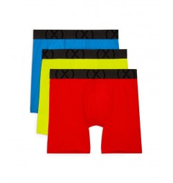 Men's Mesh Performance Ready 6" Boxer Brief, Pack of 3 Fiery Red, Eelectric Blue, Safety Yellow $28.08 Underwear