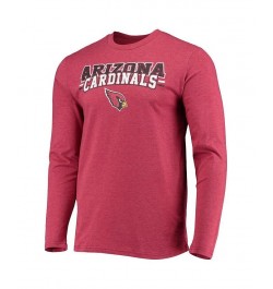 Men's Black, Cardinal Arizona Cardinals Meter Long Sleeve T-shirt and Pants Sleep Set $37.50 Pajama