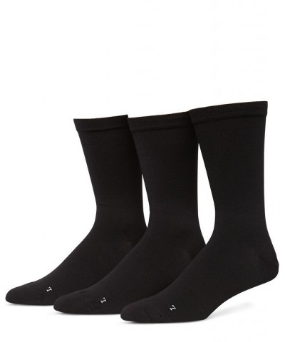 Men's 3-Pk. Performance Microfiber Pique Crew Socks Silver $11.02 Socks