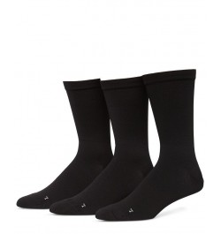 Men's 3-Pk. Performance Microfiber Pique Crew Socks Silver $11.02 Socks