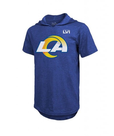 Men's Threads Odell Beckham Jr. Royal Los Angeles Rams Super Bowl LVI Name Number Short Sleeve Hoodie T-shirt $23.46 T-Shirts