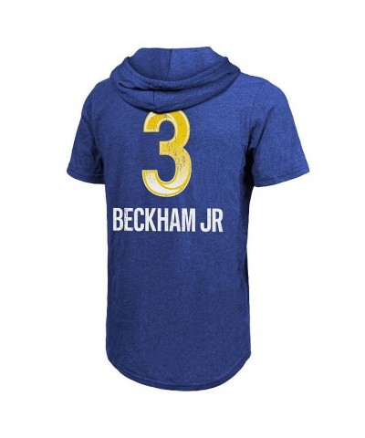 Men's Threads Odell Beckham Jr. Royal Los Angeles Rams Super Bowl LVI Name Number Short Sleeve Hoodie T-shirt $23.46 T-Shirts