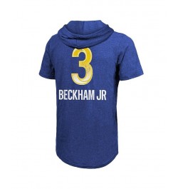 Men's Threads Odell Beckham Jr. Royal Los Angeles Rams Super Bowl LVI Name Number Short Sleeve Hoodie T-shirt $23.46 T-Shirts