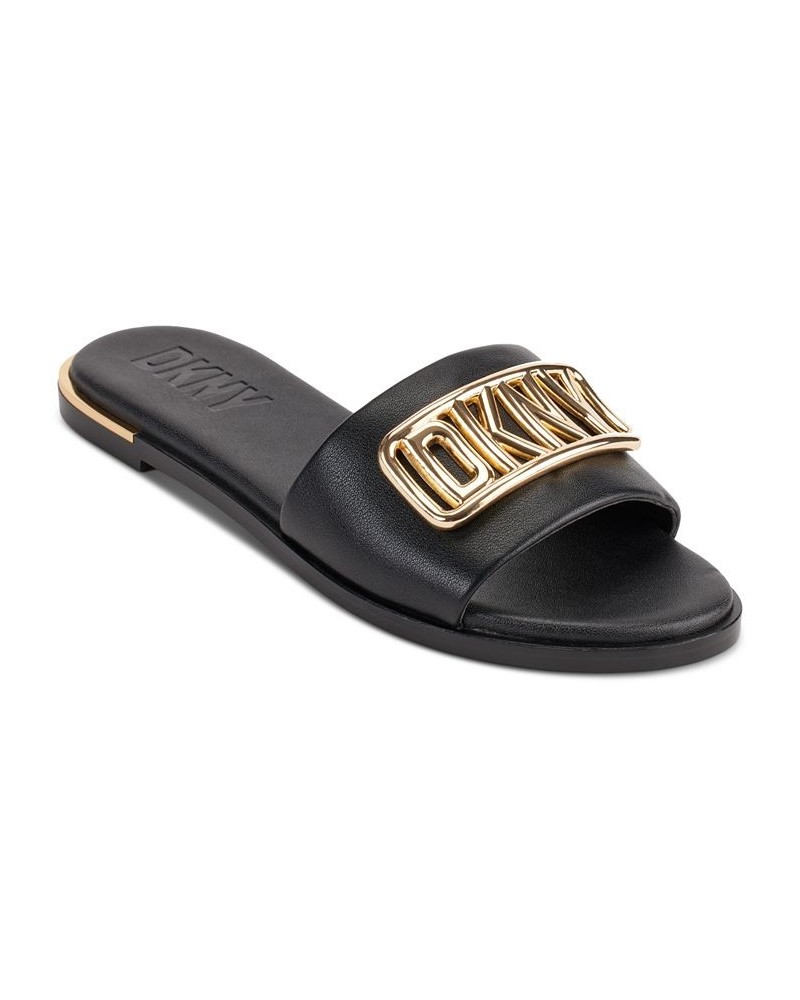 Women's Waldina Slip-On Slide Sandals Gray $41.28 Shoes