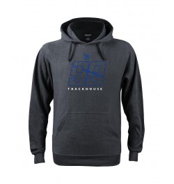 Men's Checkered Flag Heathered Charcoal Trackhouse Racing Graphic Pullover Hoodie $30.79 Sweatshirt