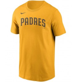 Men's Manny Machado Gold San Diego Padres Name Number T-shirt $25.99 T-Shirts