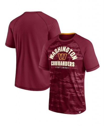 Men's Branded Burgundy Washington Commanders Hail Mary Raglan T-shirt $20.00 T-Shirts