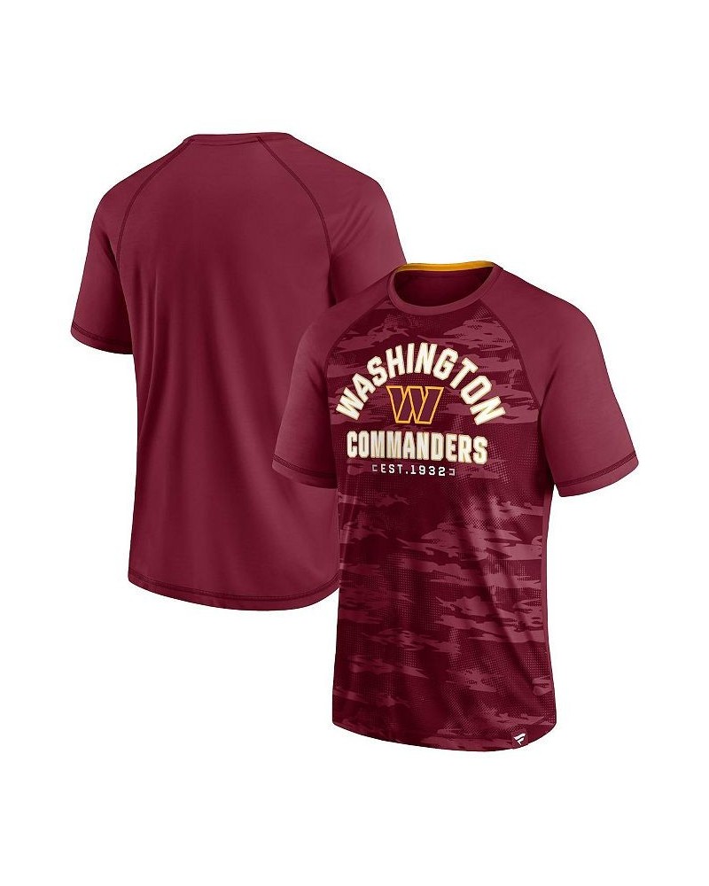 Men's Branded Burgundy Washington Commanders Hail Mary Raglan T-shirt $20.00 T-Shirts