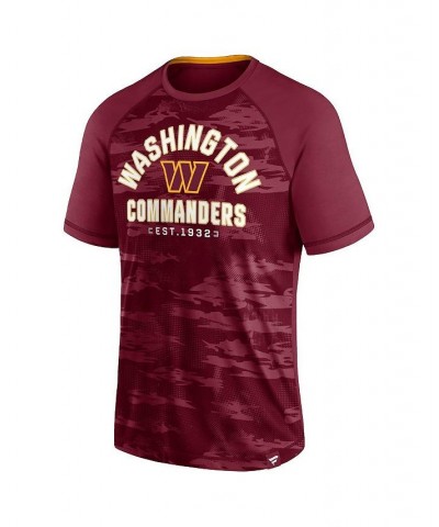 Men's Branded Burgundy Washington Commanders Hail Mary Raglan T-shirt $20.00 T-Shirts