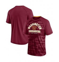 Men's Branded Burgundy Washington Commanders Hail Mary Raglan T-shirt $20.00 T-Shirts