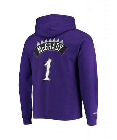 Men's Tracy McGrady Purple Toronto Raptors Hardwood Classics Name and Number Pullover Hoodie $30.80 Sweatshirt