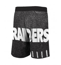 Men's Black Las Vegas Raiders Jumbotron Shorts $34.09 Shorts