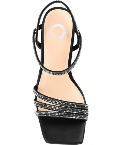 Women's Coraa Rhinestone Stilettos Black $35.20 Shoes