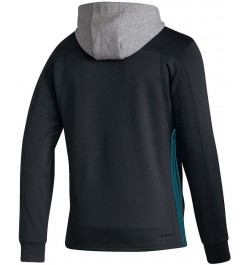 Men's Black San Jose Sharks Skate Lace AEROREADY Pullover Hoodie $34.00 Sweatshirt