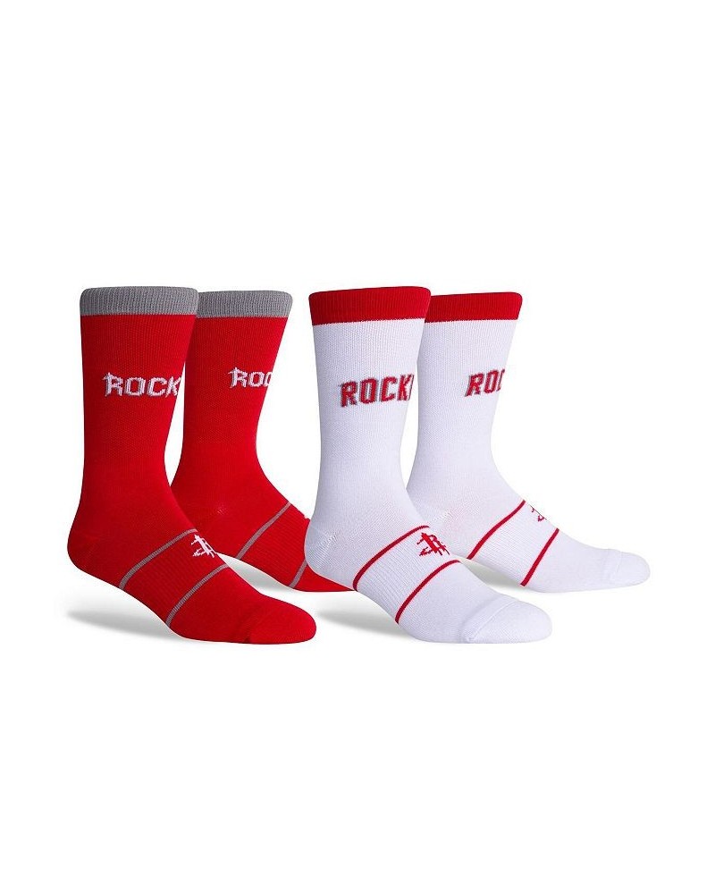 Men's Houston Rockets Two-Pack Home & Away Uniform Crew Socks $10.50 Socks