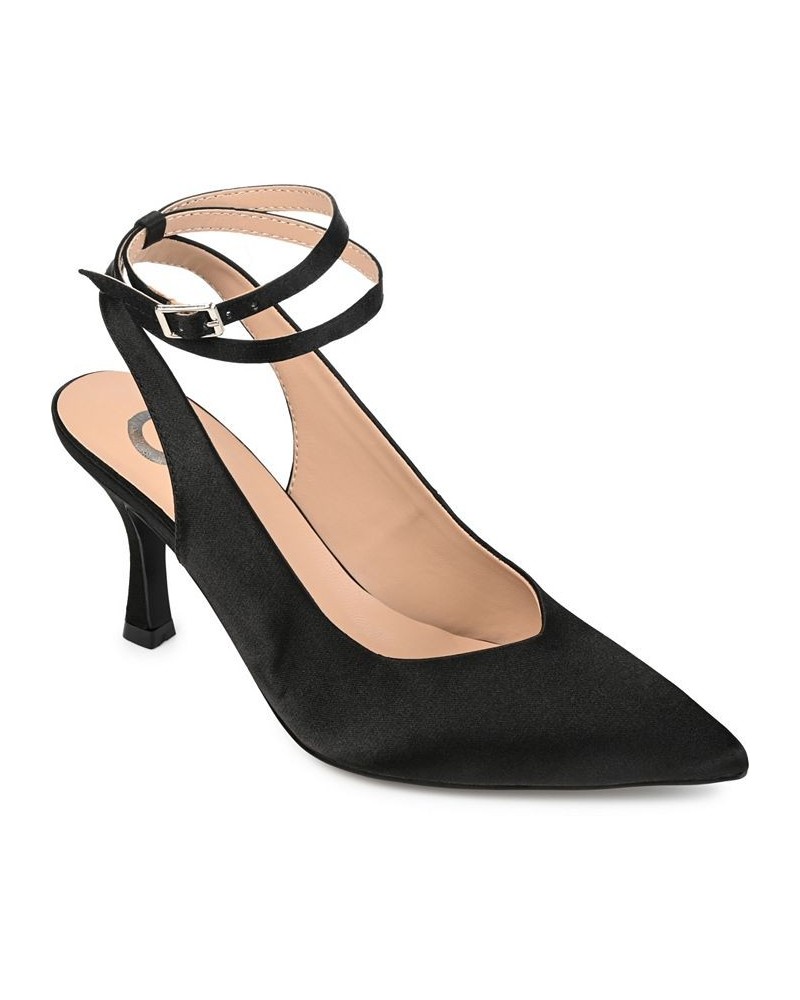 Women's Marcella Satin Heels Black $39.90 Shoes