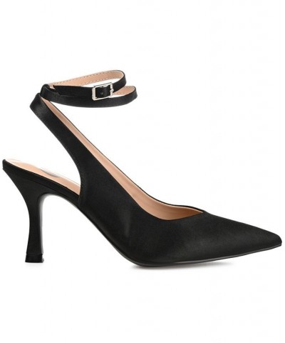 Women's Marcella Satin Heels Black $39.90 Shoes