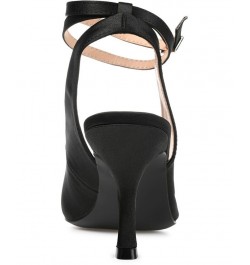 Women's Marcella Satin Heels Black $39.90 Shoes