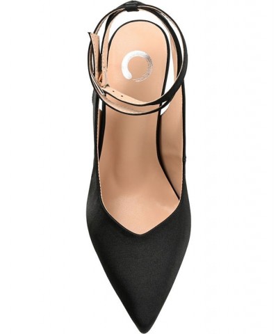 Women's Marcella Satin Heels Black $39.90 Shoes