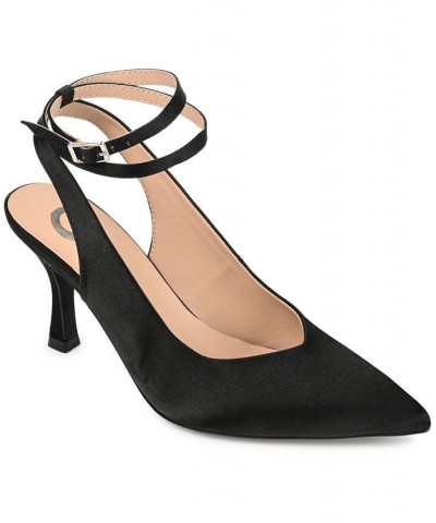 Women's Marcella Satin Heels Black $39.90 Shoes